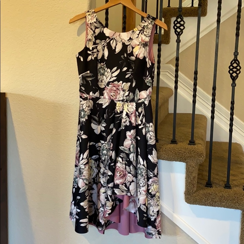 White House Black Market Print Fit/Flare Dress